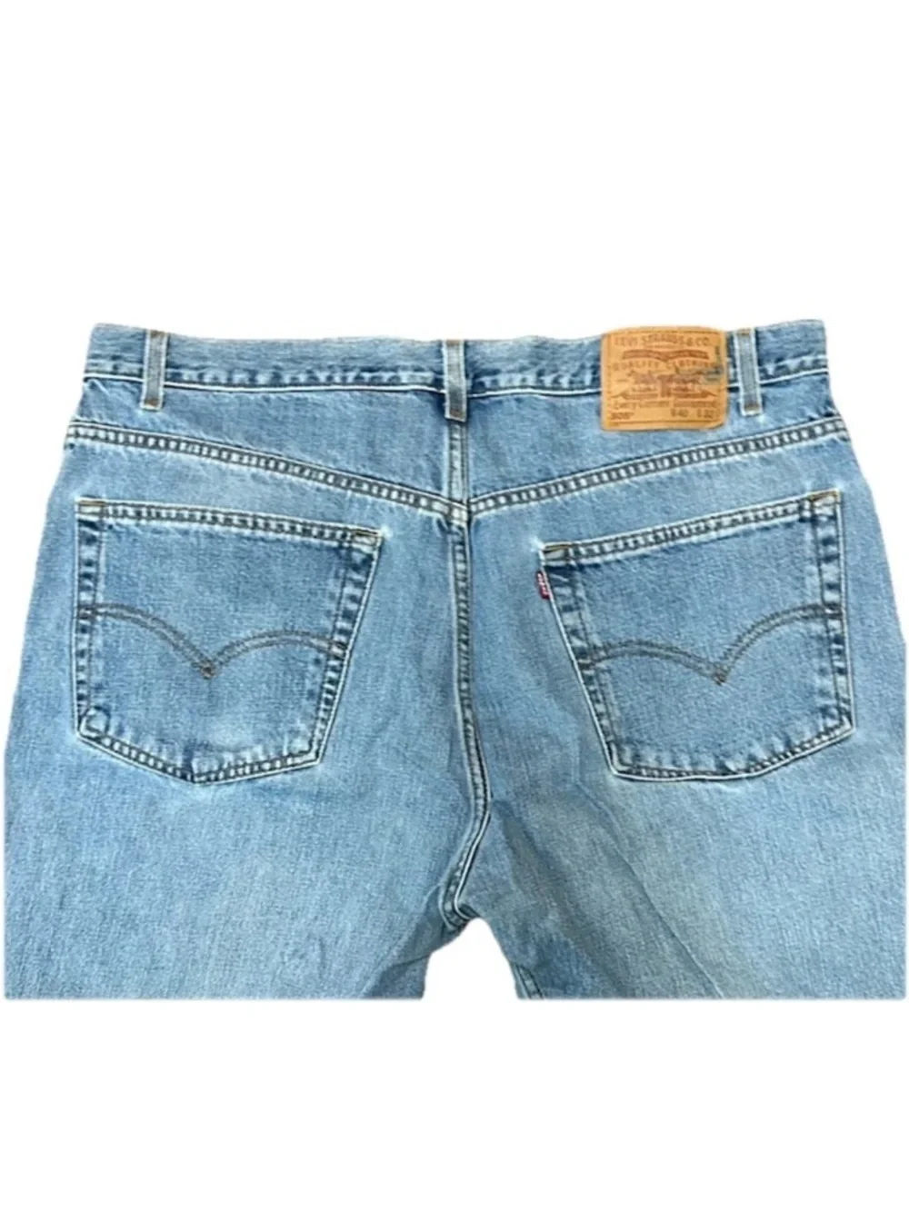 Levi's 505 Jeans Men's 40x32 Straight Leg Blue Denim Regular Fit Vintage Y2K